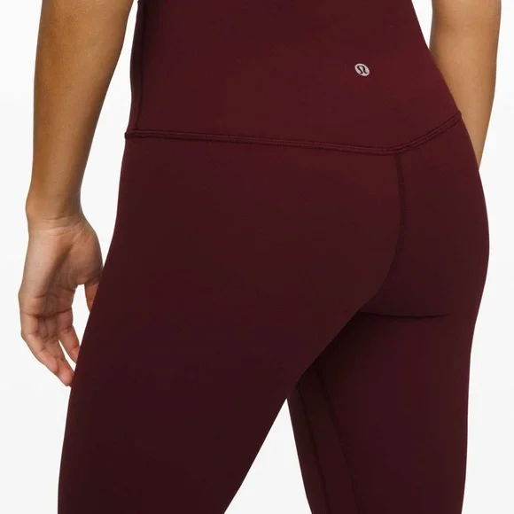 Lululemon Athletica Deep Red Leggings - Picture 2 of 5